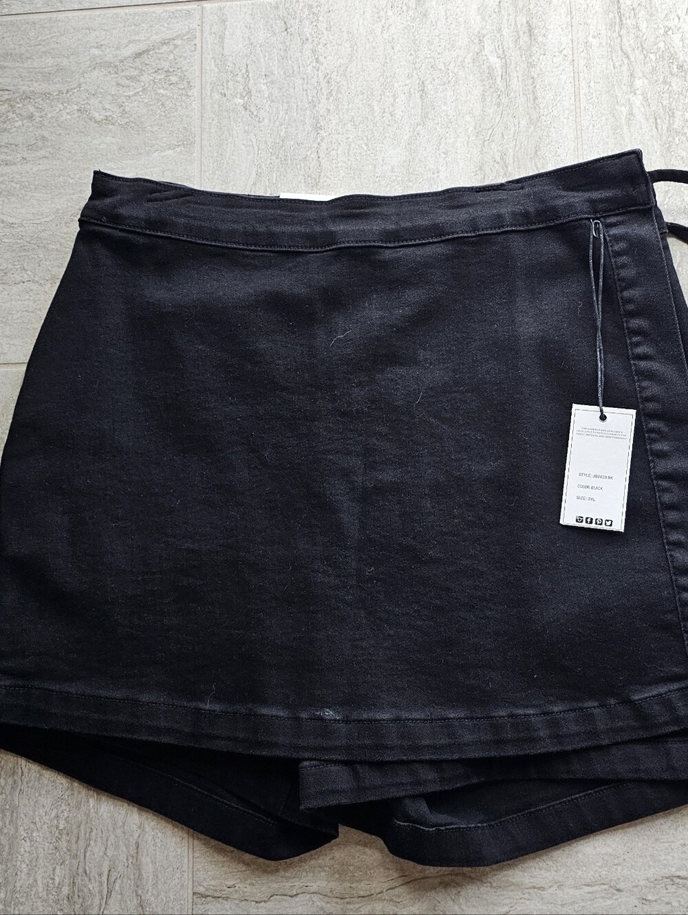 Judy Blue Black Wrap Skort